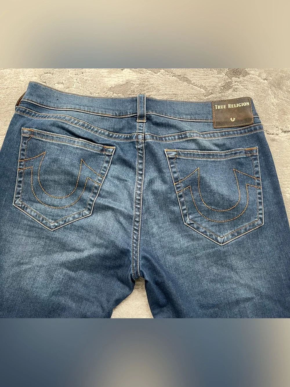 True Religion Geno Relaxed Slim Medium Blue Mens Jeans W40 L32